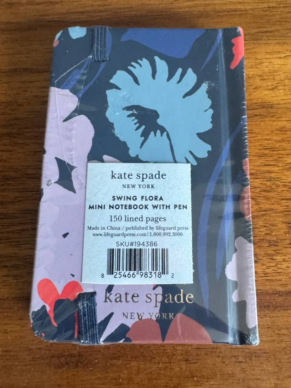 Kate Spade Notebook with Pen - Swing Flora Pattern